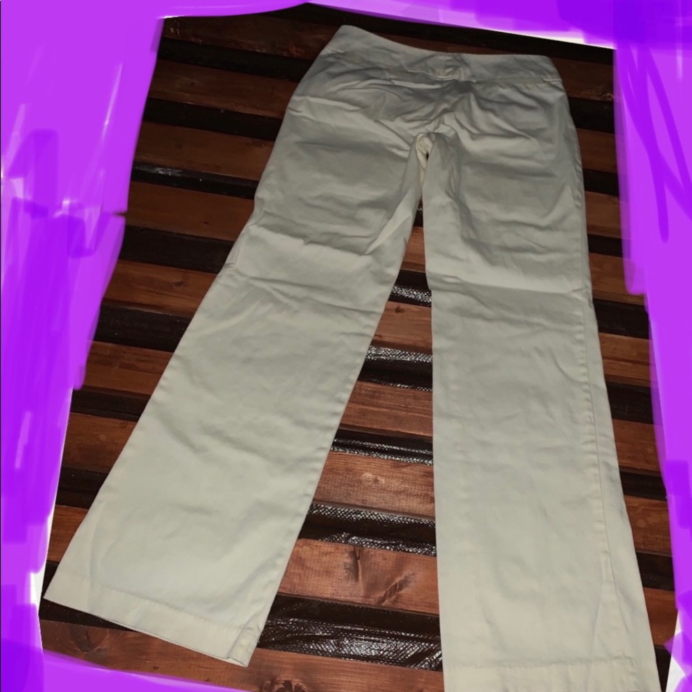 Sele white / cream khaki dress pants 001